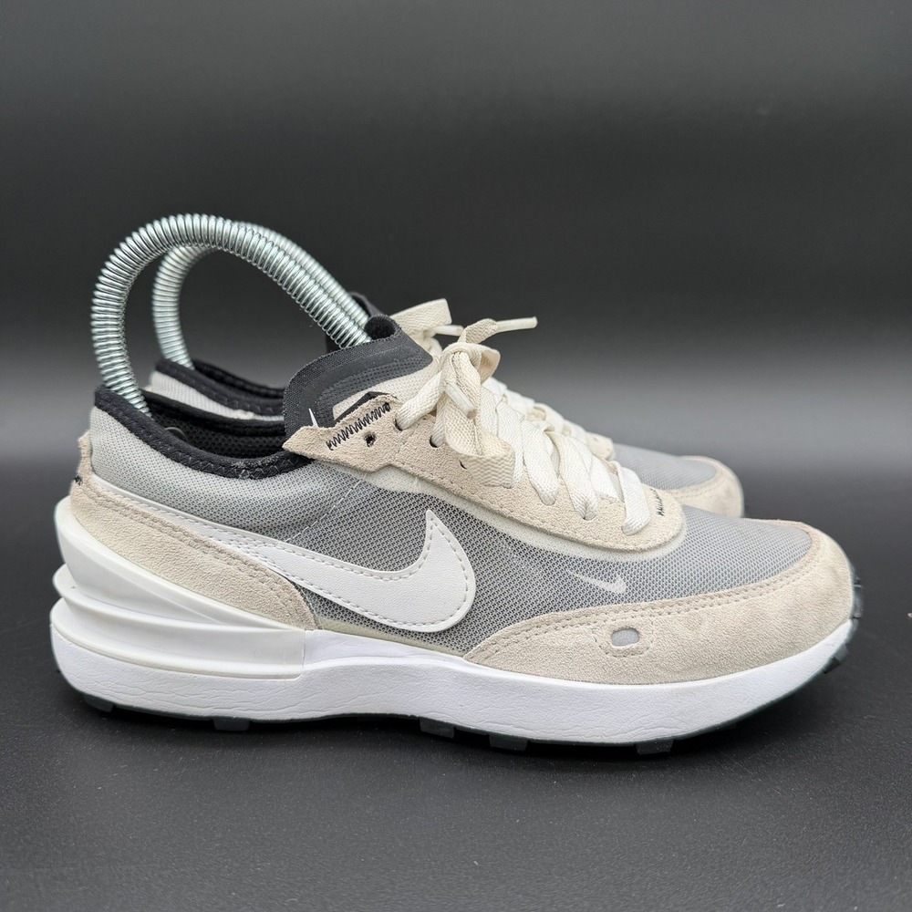 Nike Waffle One Shoes Summit White Gray Black Size 3.5Y Women's size 5